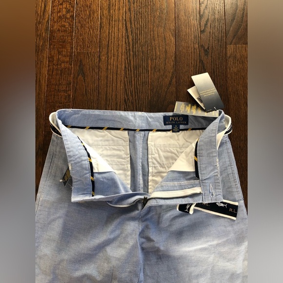 Polo Ralph Lauren Boys 16Y Blue Khaki 4-Pocket Pants w/R.L. Fish/Shark Belt -NWT - Picture 5 of 12